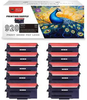 10 PK TN920 Black Toner Cartridge Compatible for Brother TN920, Fits for Brother TN-920XL TN-920 for HL-L6210DW HL-L6210DWT HL-L5210DN HL-L5210DW HL-L5210DWT With Chip 10 PK TN920 Black Toner Cartridge Compatible for Brother TN920, Fits for Brother TN-920XL TN-920 for HL-L6210DW HL-L6210DWT HL-L5210DN HL-L5210DW HL-L5210DWT With Chip