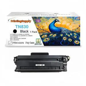 1 Pack TN-830 Black Toner Cartridge Compatible for Brother TN830 Fits for Brother HL-L2400D HL-L2405W HL-L2460DW HL-L2460DWXL HL-L2865DW MFC-L2820DW MFC-L2820DWXL DCP-L2640DW 1,200 Pages 1 Pack TN-830 Black Toner Cartridge Compatible for Brother TN830 Fits for Brother HL-L2400D HL-L2405W HL-L2460DW HL-L2460DWXL HL-L2865DW MFC-L2820DW MFC-L2820DWXL DCP-L2640DW 1,200 Pages