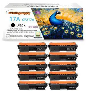 17A CF217A Toner Cartridge Compatible for HP 17A CF217A HP LaserJet Pro M102 M102w LaserJet Pro M130a M130fn M130fw M130nw LaserJet Pro M132a M132fn M132fw M132nw 1,600 Pages 10 Pack 17A CF217A Toner Cartridge Compatible for HP 17A CF217A HP LaserJet Pro M102 M102w LaserJet Pro M130a M130fn M130fw M130nw LaserJet Pro M132a M132fn M132fw M132nw 1,600 Pages 10 Pack