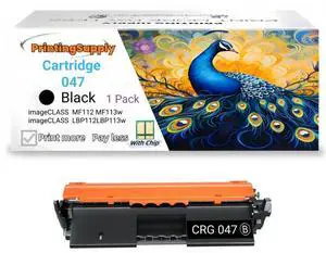 Cartridge 047 Compatible for Canon Cartridge-047 Cartridge 047 CRG-047 Canon imageCLASS MF112 MF113w imageCLASS LBP112 LBP113w With Chip 1,600 Pages 1 Pack Cartridge 047 Compatible for Canon Cartridge-047 Cartridge 047 CRG-047 Canon imageCLASS MF112 MF113w imageCLASS LBP112 LBP113w With Chip 1,600 Pages 1 Pack