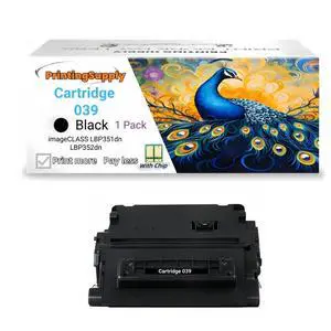 1 Pack 039 Black Toner Cartridge Compatible for Canon Cartridge 039, Fits for Canon imageCLASS LBP351 LBP352 Printer 1 Pack 039 Black Toner Cartridge Compatible for Canon Cartridge 039, Fits for Canon imageCLASS LBP351 LBP352 Printer
