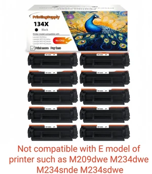 10 Pack 134X Compatible Toner Cartridge Replacement for HP 134X W1340X *No Chip* Black, High-Yield Print, Works with HP LaserJet M209dw MFP M234dw M234sdn M234sdw 10 Pack 134X Compatible Toner Cartridge Replacement for HP 134X W1340X *No Chip* Black, High-Yield Print, Works with HP LaserJet M209dw MFP M234dw M234sdn M234sdw