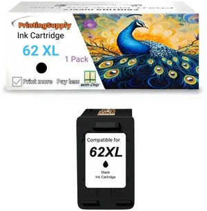 62XL 1P Black Ink Cartridge Compatible for HP 62 XL Compatible with HP Envy 5540 5541 5542 5543 5544 5545 5547 5548 5549 5640 5642 5643 5644 5646 5660 5661 5663 5664 5665 7640 7643 7644 7645 8000 8005 62XL 1P Black Ink Cartridge Compatible for HP 62 XL Compatible with HP Envy 5540 5541 5542 5543 5544 5545 5547 5548 5549 5640 5642 5643 5644 5646 5660 5661 5663 5664 5665 7640 7643 7644 7645 8000 8005