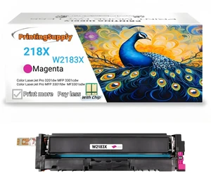 W2183X New High Yield Magenta Toner Cartridge With Chip Compatible for HP W218X / W2183X, Work With HP Color LaserJet Pro 3210DW, MFP 3301cdw, MFP 3301fdw, MFP 3301sdw W2183X New High Yield Magenta Toner Cartridge With Chip Compatible for HP W218X / W2183X, Work With HP Color LaserJet Pro 3210DW, MFP 3301cdw, MFP 3301fdw, MFP 3301sdw
