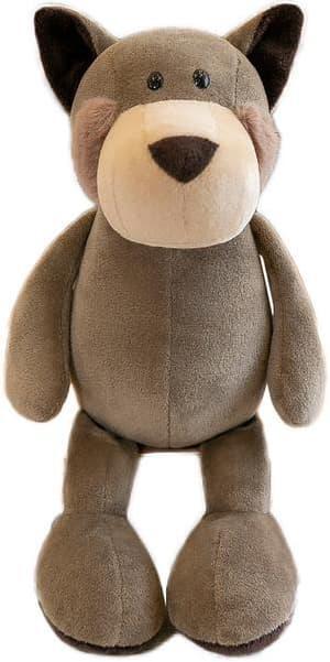 Soft Stuffed Forest Animals Plush Toy (25cm tall) - Wolf