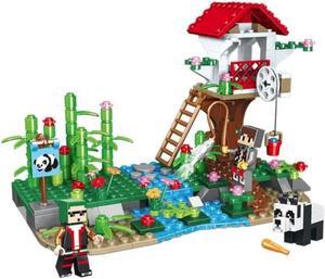 Unique No-Name Building Blocks | Panda Tree House (No Box)