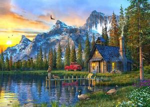 Cottage Landscape Paint By Numbers (40x50cm No Frame)