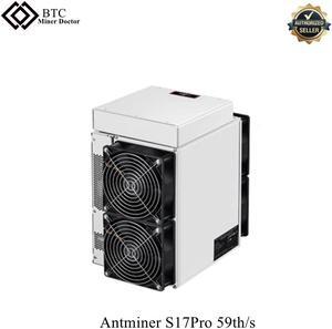 Bitmain Antminer S17 Pro 59T Bitcoin Mining Machine Bitmain S17pro Miner Machine Asic Miner 59Th/S