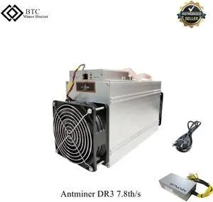 Antminer Dr3 Blake256r14 7.8th/S 1410W Decredcoin Asic Miner with APW7 Bitmain PSU(US Power Cord Cable Included)