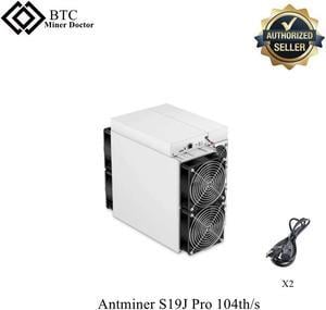 S19J Pro Bitmain mining SHA-256 algorithm with a maximum hashrate of 104Th/s