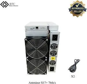Antminer S17+ 76T Algorithm BTC Antminer S17 Plus Mining Machine PSU Included
