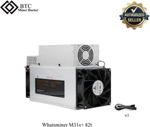 Whatsminer M31s+ 82th Bitcoin Algorithm Asic Miner Microbt Power Hash Miner PSU included