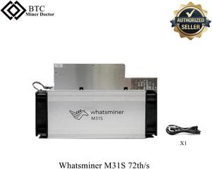 Blockchain Microbt 72t Btc Bitcoin Miner M31s Whatsminer 3050W PSU Inlcuded