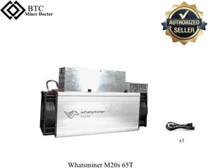Microbt Whatsminer M20s 65t with PSU Btc Bitcoin Miner  3211W 65th/s