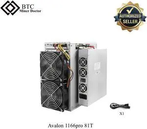 Avalon Asic Miner A1166 Pro 81T Bitcoin Crypto Mining Canaan Avalonminer 1166Pro