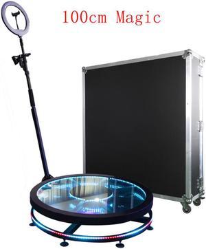 360 Photo Booth Photobooth Machine Automatic Glass Glow 100cm Slow Motion 360