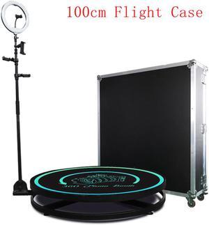 360 Photo Booth Automatic Photobooth Machine Video Camera Photo Booth 100cm with Flight Case