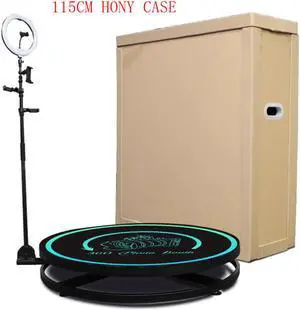 115cm 360 photo booth Machine Spinner Automatic Photobooth Video Platform with Honey Case Packing