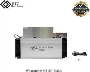 High Quality Miner Whatsminer M31s+ 78th Bitcoin Algorithm Asic Miner 78T