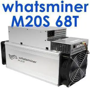 Whatsminer M20S 68T BTC Bitcoin Asic Miner Machine 3360W Include PSU Better Than Antminer L3 S9 S17 T17e M3 M21S M30S Innosilicon T2 T3 A1066