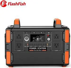 Flashfish 110V-240V 1048wh Portable Power Station Solar Generator Large Capacity Battery for Home Outdoor Camping RV-220V