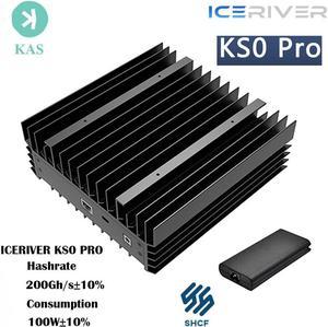 Ship out Nov 20th-30th New Kaspa IceRiver KAS KS0 pro 200Gh/S ±10% 100W ±10% KAS Miner Mining Machine Shipping from Hong Kong warehouse ICERIVER KAS KS0 pro kas miner With psu