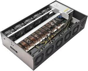 12-card Desktop PC Computer rtx 3090 Graphic Cards 12 GPU case Frame server complete set (GPU Not Included)