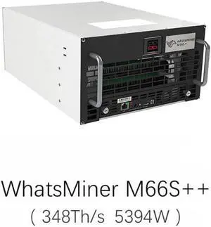 WhatsMiner M66S++ 348T 5394W Bitcoin Miner Immersion Cooling from MicroBT