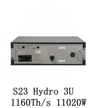 Bitmain Antminer S23 Hydro 3U Bitcoin Miner 1160Th/S 11020W