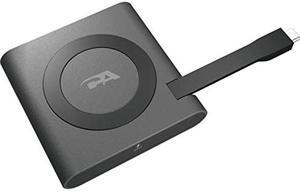 CA Essential Micro Docking Station DS-1500 - USB C Travel Dock with Wireless Qi Charging, HDMI, USB Type A & C Ports, Power Delivery Using Laptop USB Type-C Power Adapter (DS-1500)