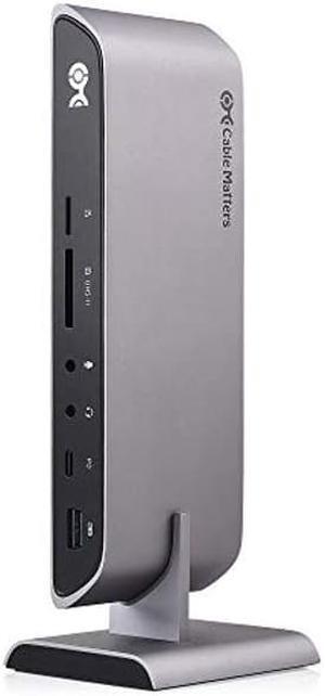 Cable Matters USB C Dock for Windows - Dual 4K HDMI, 80W Charging, UHS-II SD Card Slot, 10Gbps USB-A/USB-C Gigabit Ethernet - Thunderbolt 4 / USB4 / Thunderbolt 3 Port Compatible USB C Docking Station