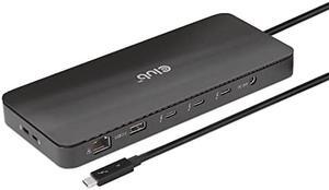 Thunderbolt 4 Club 3D 11-1 Certified Docking Station Dual 4K Video or Single 8K 30Hz 96W Power Delivery Dual USB Type A Gen 2 SD Card Reader CSV-1581