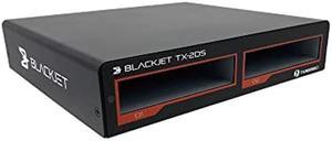 BLACKJET TX-2DS Thunderbolt 3 Cinema 2-Bay Dock System, Rack Mountable, Professional Video Post Production, Content Creators, DIT, Workflow, 40Gbps, Editing, Storage, NVMe, SSD, Archive