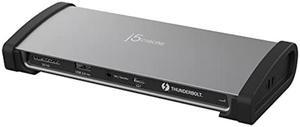 j5create 8K Thunderbolt 4 Docking Station with Max 96W Charging, Single 8K60 or Dual 4K60 Display, Thunderbolt 4 40Gbps, USB 10Gbps, Gigabit Ethernet, SD 4.0, Audio Combo (JTD562)