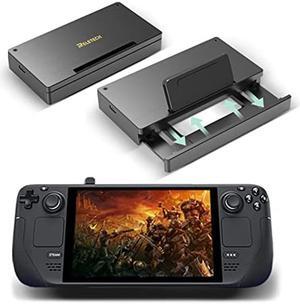 Steam Deck Dock Station with Portable NVMe SSD 1TB Aluminum Stand Hub HDMI 4K USB C USB3.2 PD Charger for SteamDeck Console