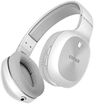 Edifier W800BT Plus Wireless Headphones Over-Ear Headset - Qualcomm(r) aptX - Bluetooth V5.1 - CVC(tm) 8.0 Call Noise Cancelling - 55H Playtime - Built-in Microphone - Physical Button White
