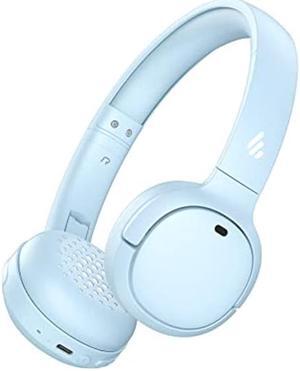 Edifier WH500 Wireless On-Ear Headphones - Bluetooth V5.2 Lightweight and Foldable Headphones with 40-Hours Music Playtime - Personalize EQ -Fast Charging- Blue
