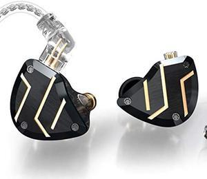 CCA C10 Pro in-Ear Monitor,HiFi 1DD 4BA Hybrid Five Drivers in-Ear Earphone,Aluminum Alloy Shell+Resin Cavity Wired Earbuds with 0.75mm CPin Gold Plated Detachable Cable (No Mic, C10pro Black)