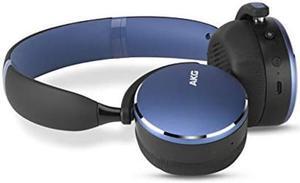 AKG Y500 On-Ear Foldable Wireless Bluetooth Headphones- Blue (US Version)