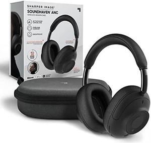 Sharper Image Soundhaven Wireless Over-Ear Bluetooth Headphones, Active Noise Canceling, 30-Hour Playtime, IPX4 Sweatproof, Music & Call Touch Controls, Connect to 2 Devices, Premium Audio Drivers