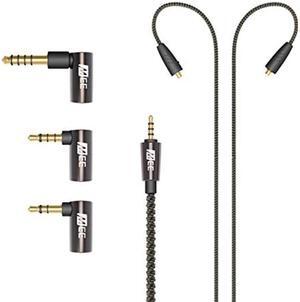 MEE audio Universal MMCX 2.5mm Balanced Audio Cable with 3.5mm Balanced, 4.4mm Balanced, and 3.5mm Stereo Adapter Set for Astell&Kern, FiiO, Sony, HiFiMan, and Other Balanced Sources