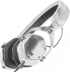 VMODA XS OnEar Folding Design NoiseIsolating Metal Headphone White Silver
