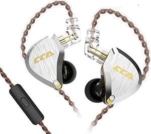 FEDAI CCA C12 in-Ear Earphones, 5BA+1DD in Ear Monitor Hybrid HiFi Stereo Noise Isolating IEM Wired Earphones/Earbuds/Headphones with Detachable Cable CPin for Musician Audiophile (with MIC,Gold) ...