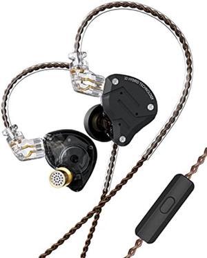 KZ ZS10 Pro in Ear Monitor, 4BA 1DD KZ Headphone Multi Driver in Ear Earphone IEM, on Stage HiFi Monitor for Singer Guitarist Drummer (Matte Black with Mic)...