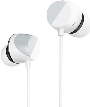 TUNAI Piano Audiophile Earphones - Hi-Res Earbuds with Dual Drivers for Incredible Balanced Sound and Clear Treble - Great for Workouts at The Gym, Sports, Listening at Home (Sterling Silver)