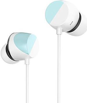 TUNAI Piano Audiophile Earphones - Hi-Res Earbuds with Dual Drivers for Incredible Balanced Sound and Clear Treble - Great for Workouts at The Gym, Sports, Listening at Home (Polar Blue)
