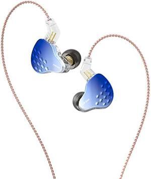 keephifi KBEAR Robin in-Ear Monitors, Stereo Wired in Ear Earphones, 1DD+4BA Hybrid HiFi Earbuds, Powerful Resolution IEM Noise Isolating Headphones for Audiophiles Musicians (NO MIC, Blue)