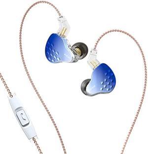 keephifi KBEAR Robin in-Ear Monitors, Stereo Wired in Ear Earphones, 1DD+4BA Hybrid HiFi Earbuds, Powerful Resolution IEM Noise Isolating Headphones for Audiophiles Musicians (with MIC, Blue)