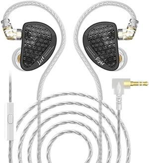 YINYOO KZ AS16 PRO 16BA IEM in Ear Earphone, High Resolution in-Ear Monitor Stereo Sound Earbud Headphone Newest Headset (Dark mic)