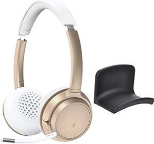 Avantree AH6B & HS907, Bundle - Bluetooth 5.0 Headset with Mic, 22+Hr Talk Time On Ear Headphones for PC Computer Laptop Skype Work & Headphone Hanger Holder Wall Mount